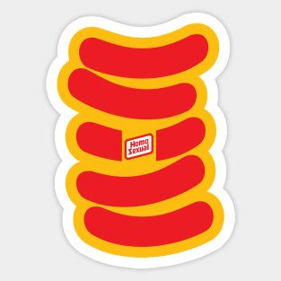 Gay Wiener Funny Parody Sticker